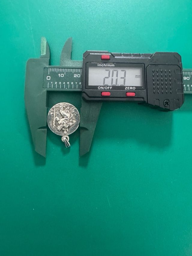 Medalla San Cristóbal Plata en Alemán