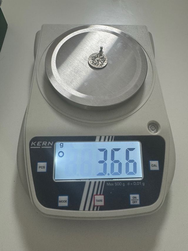 Medalla San Cristóbal Plata en Alemán