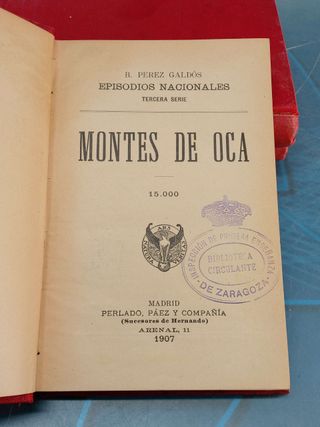 3 Libros ppios s.XX. Benito Pérez Galdós _ Episodios Nacionales.