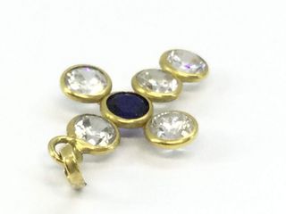 colgante oro 18k con piedra