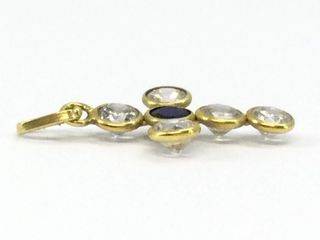 colgante oro 18k con piedra