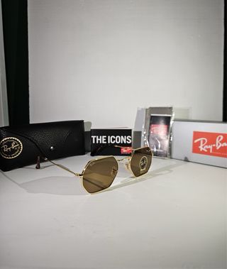 Occhiali Ray Ban Octagonal Oro Marroni