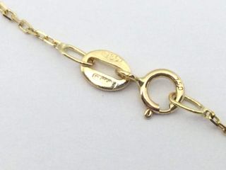 collar oro 18k con piedra con diamante de laboratorio 19.5cm