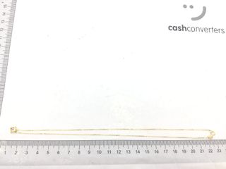 collar oro 18k con piedra con diamante de laboratorio 19.5cm