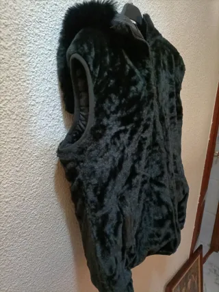 Chaleco reversible piel