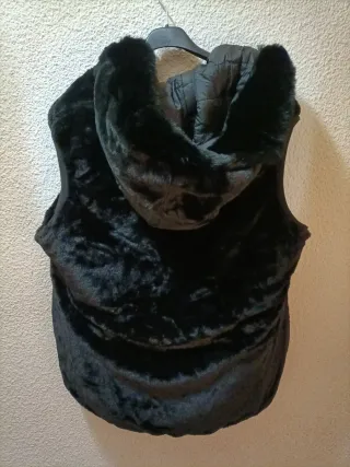 Chaleco reversible piel