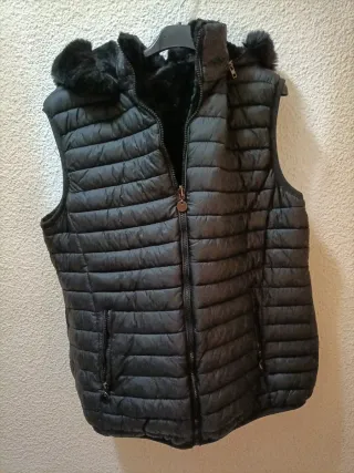 Chaleco reversible piel
