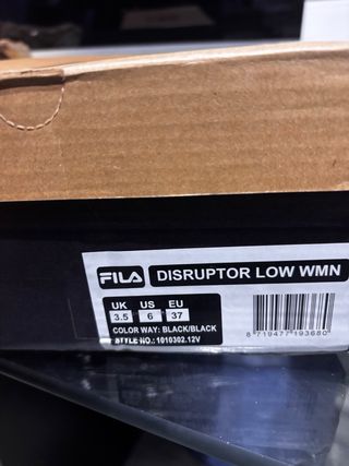 Zapatillas Fila Negras Talla 37