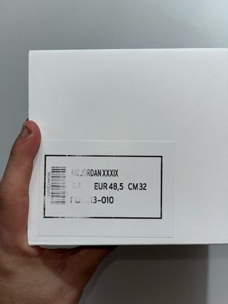 Nike Air Jordan XXXIX 48.5 Nuove