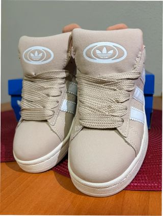 Adidas Campus Beige/Rosa Talla 40