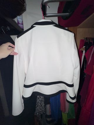 Chaqueta Calvin Klein Mujer Blanca y Negra