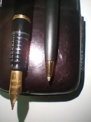 Juego de Pluma y Bolígrafo Waterman con estuche