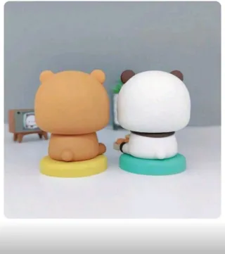 Figuras Bubu Dudu con pato y caballo balancín