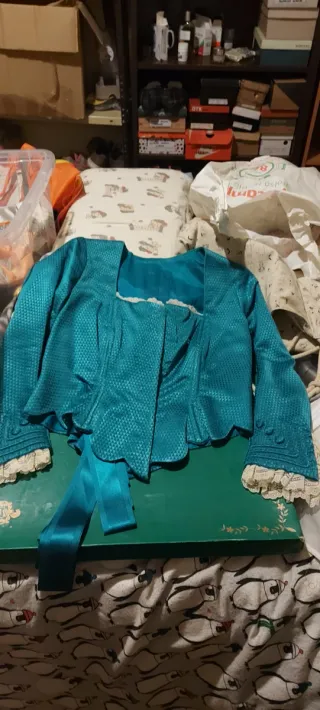 Corpiño Fallera gris y verde