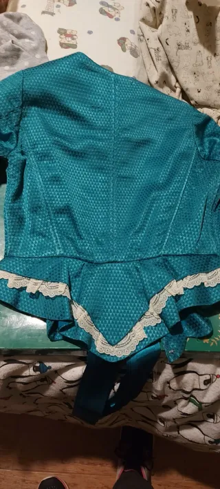 Corpiño Fallera gris y verde