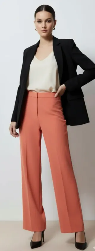 Pantalón flare naranja talla XL