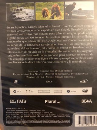 DVD Grizzly Man Documental Nuevo