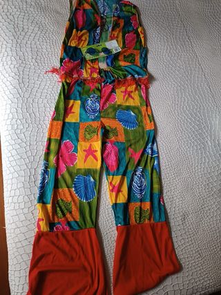 Disfraz Hippie Multicolor Talla Única