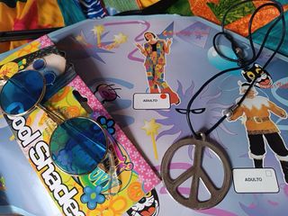 Disfraz Hippie Multicolor Talla Única