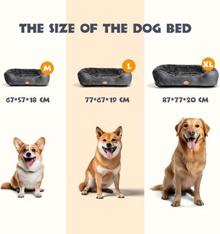 Cama para perros Nobleza, tamaño M, 67*57*18 cm