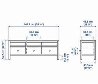 Mueble TV Ikea Hemnes