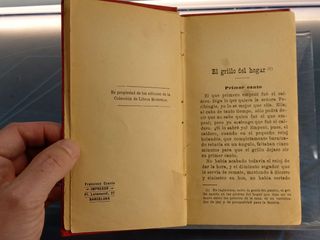 Dickens _ El grillo del hogar. Colección de Libros Modernos. Masgrau, Orts y Varó Editores.