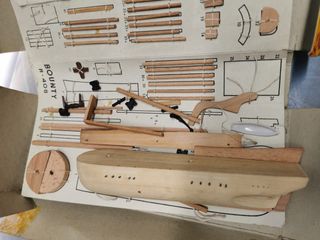 maqueta vintage H.M.S. Bounty,  spain- H.M.S. BOUNTY - R-408 - CONSTRUCTO SAN LUIS MINORCA SPAIN - AÑOS 70