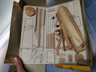 maqueta vintage H.M.S. Bounty,  spain- H.M.S. BOUNTY - R-408 - CONSTRUCTO SAN LUIS MINORCA SPAIN - AÑOS 70