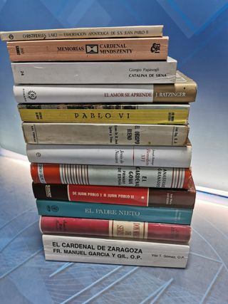 12 LIBROS ECLESIÁSTICOS, RELIGIÓN CATÓLICA, PABLO IV, EL AMOR SE APRENDE, DE JUAN PABLO I A JUAN PABLO II y mas