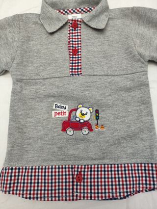 Conjunto menino 6-9 meses - Novo