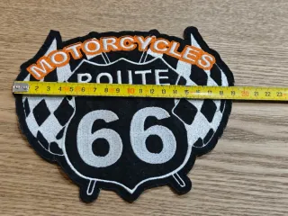 Parche espalda bordado ruta 66 Harley Davidson