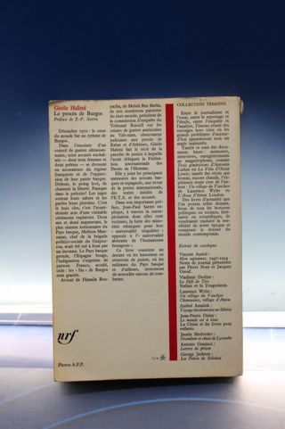 Le procès de Burgos _ Halimi. Prólogo Jean Paul Sartre.