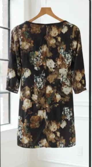 Vestido floral marrón talla L