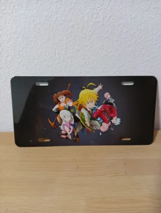 Póster de anIme chapa de metal