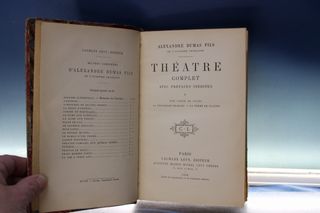 Libros antiguos. Theatre Complet – A. Dumas hijo. 1890. Tomo 5.