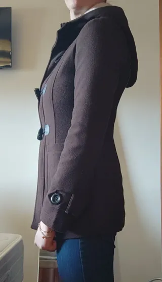 Chaqueta trenca marrón