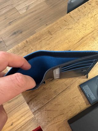 Portafogli Piquadro Blu Verticale