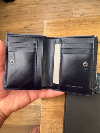 Portafogli Piquadro Blu Verticale