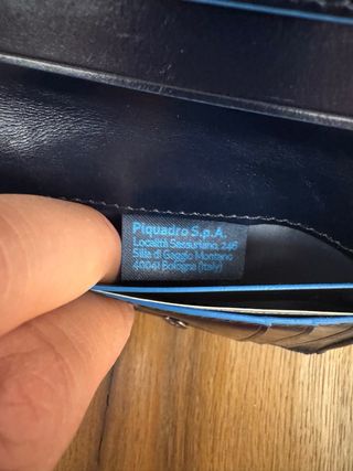 Portafogli Piquadro Blu Verticale