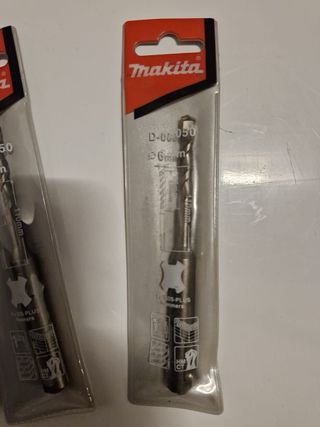 6 Brocas Makita 6mm + 2 Brocas Hilti 8mm