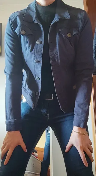 Chaqueta vaquera azul mujer