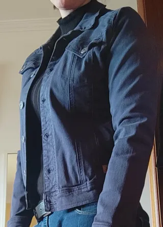 Chaqueta vaquera azul mujer