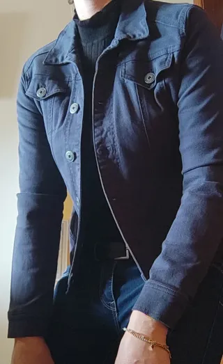 Chaqueta vaquera azul mujer