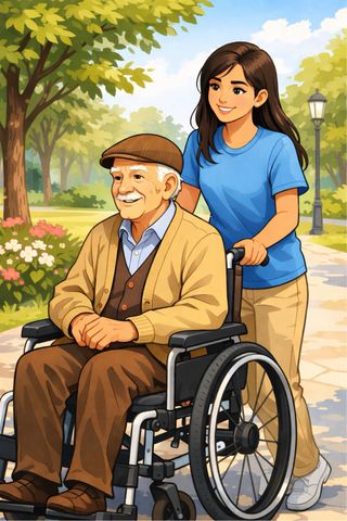 Cuidadora de personas mayores