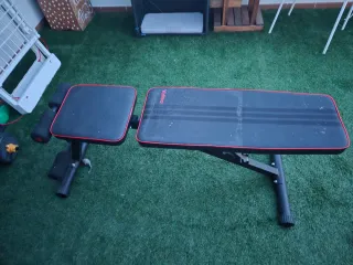 Banco de pesas reclinable para casa