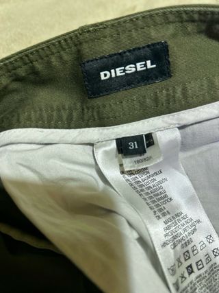 Pantalón Cargo Diesel Verde Militar Talla M
