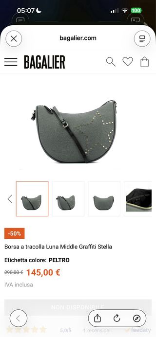 Set Borsa e Portafoglio Borbonese dettaglio Stella