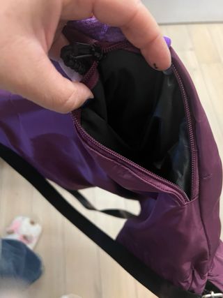 Zaino sacca impermeabile viola