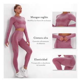 Conjunto deportivo rosa