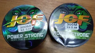 Lote 6 Bobinas Hilo Pesca JOF + Shawto